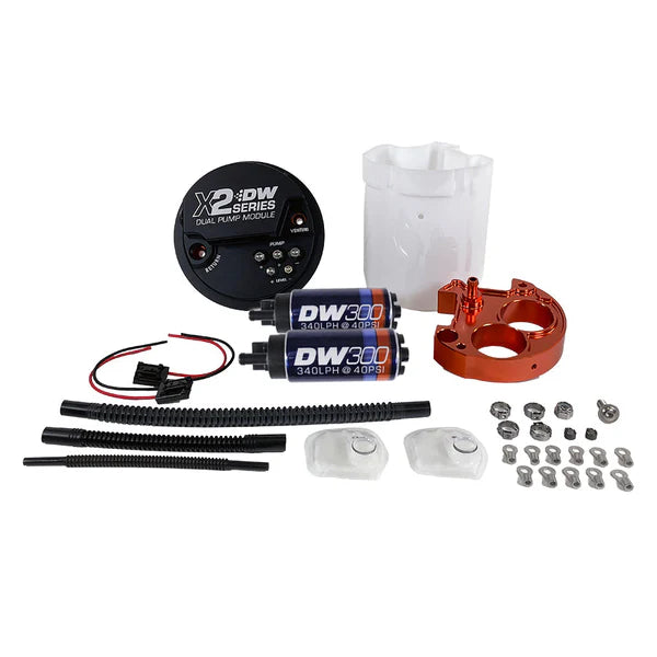 Deatschwerks X2 Series Fuel Pump Module with Dual DW300 Pumps for 2008-21 WRX/STI, 2008-18 Forester, 2005-09 Legacy, 2008-14 Impreza