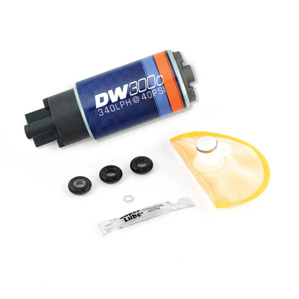 Deatschwerks DW300 series, 340lph in-tank fuel pump w/ install kit for G35 03-08, 350z 03-08, and Legacy GT 10+