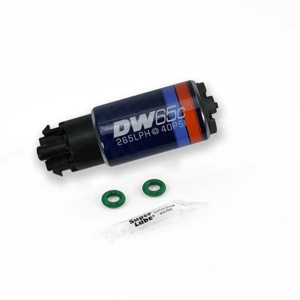 Deatschwerks DW65C series, 265lph compact fuel pump w/ mounting clips w /Install Kit for R35 GTR 2009-2015