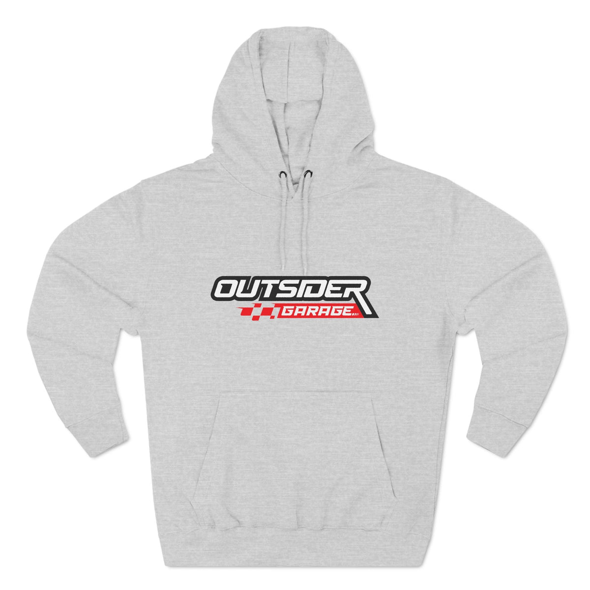 Three-Panel Fleece Hoodie