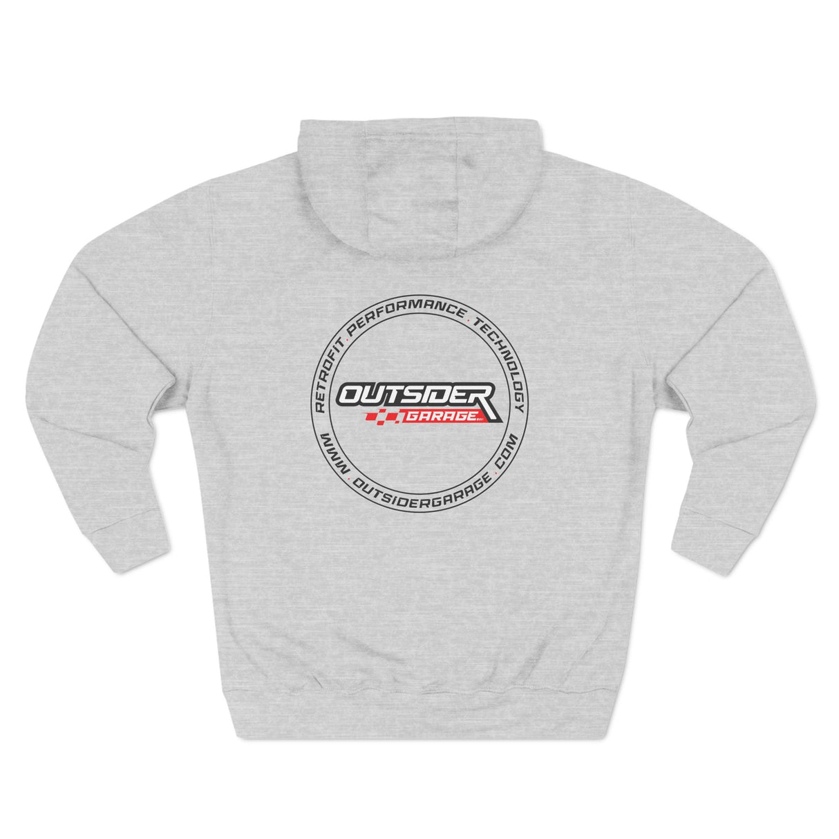 Three-Panel Fleece Hoodie