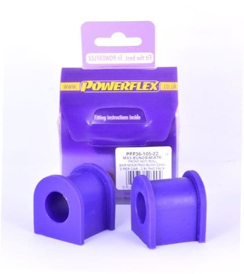 Powerflex Front Anti Roll Bar Mounting Bush 22mm Mazda MX-5, Miata, Eunos