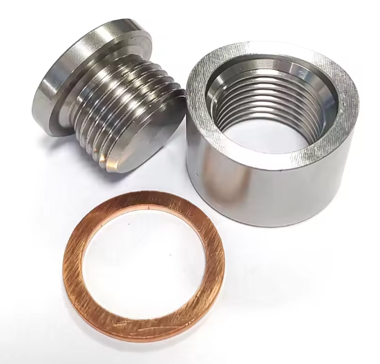 Weld On O2 Oxygen Sensor Bung Boss Kit Stainless Steel M18 x 1.5 Notched