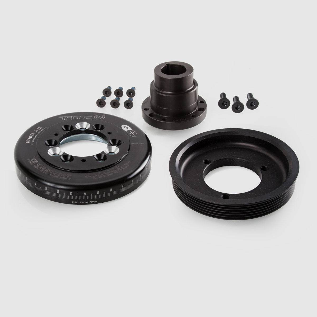 ATi TITAN MOTORSPORTS SUPRA 2JZ 1JZ CRANK PULLEY KIT - V2 - Future Motorsports - PULLEYS & DAMPERS - ATI - Future Motorsports