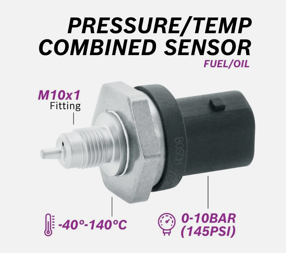 Bosch 145 PSI Fluid Pressure and Temperature Sensor Kit 026154401F