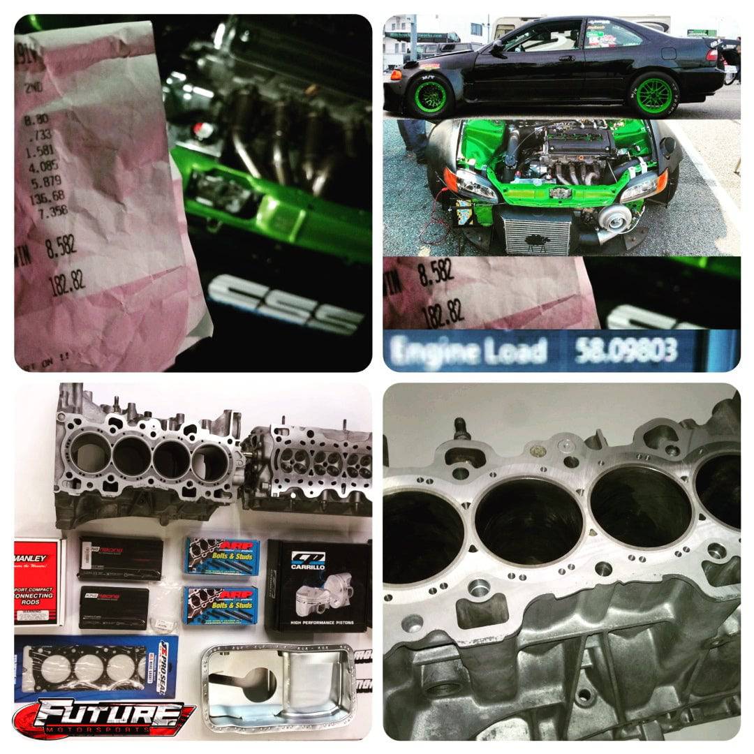 CNC Werx Cylinder Support System Honda B, K, D, F Series - Future Motorsports - - CNC Werx - Future Motorsports