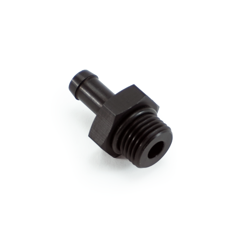 PHR PowerHouse Racing '-6ORB Male to 5/16 hose barb, Staight, Aluminum, Anodized Back