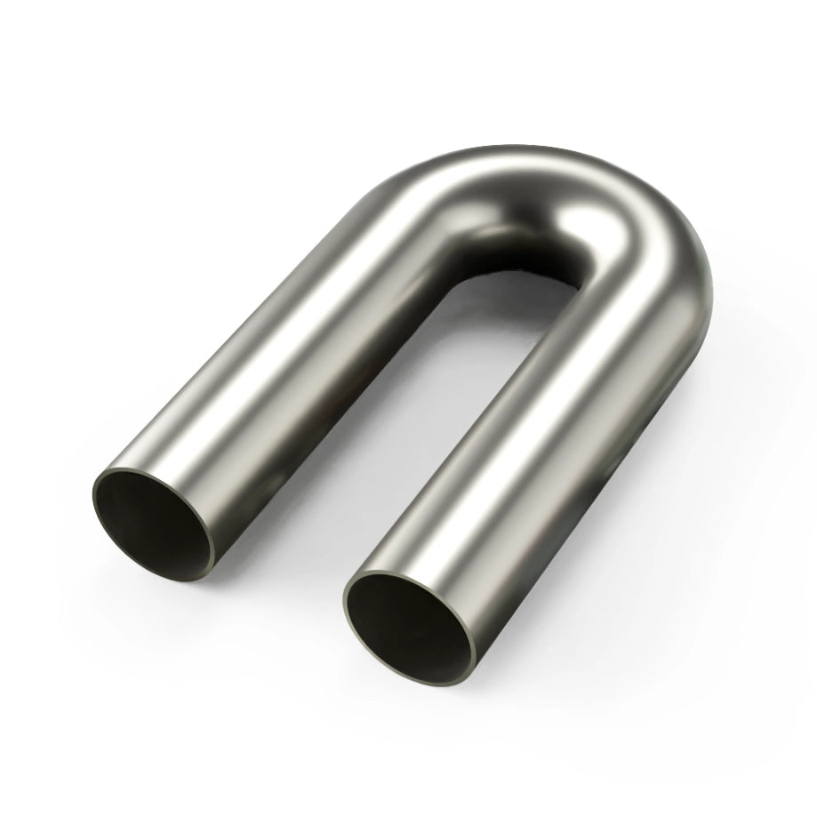 PHR PowerHouse Racing Mandrel Bend, Stainless Steel, 1.75" OD, 16 gauge, 1.75" CLR, 180 Degrees