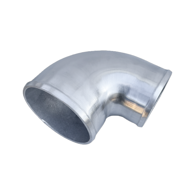 PHR PowerHouse Racing POLISHED CAST ALUMINUM 90 DEGREE 5"- 4" O.D. REDUCER ELBOW PIPE