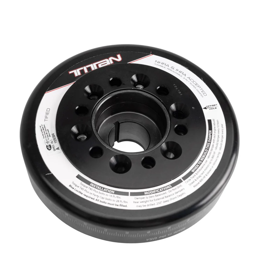 PHR PowerHouse Racing Titan / ATI 7" Race Crank Damper Toyota 2JZ