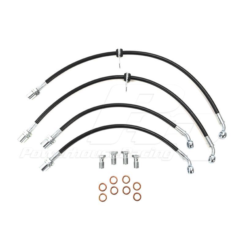 PHR PowerHouse Racing PHR Stainless Brake Lines for 1993-1998 Supra with NA Brakes