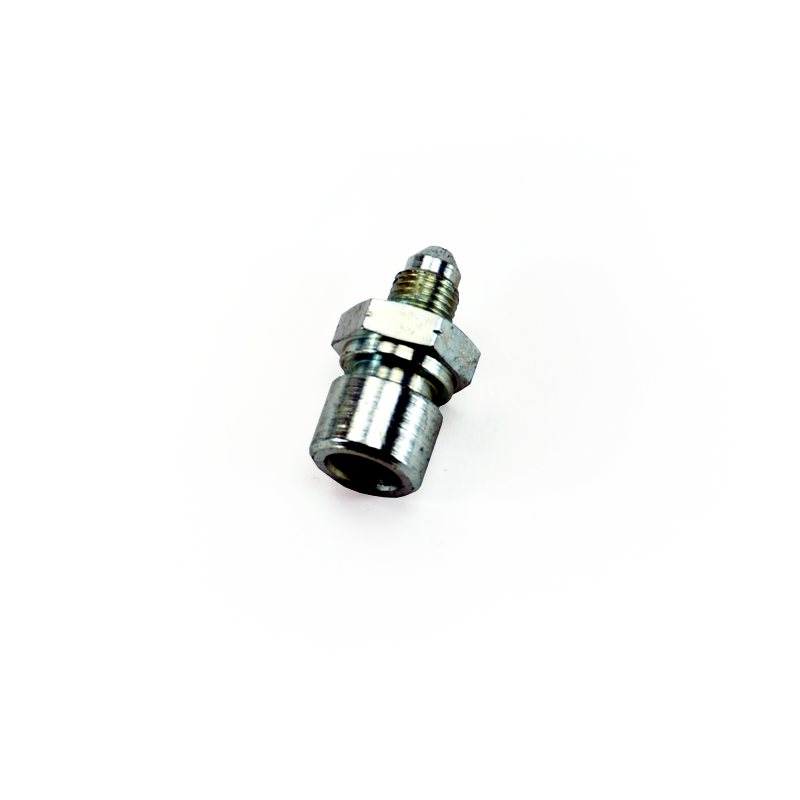 PHR PowerHouse Racing M10x1.0 Inverted Female to -3AN Male, Straight, Steel, Zinc Plated