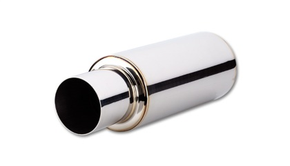 PHR PowerHouse Racing TPV TURBO Muffler w/ 4' Round Straight Cut Tip (4" inlet - 23" long)