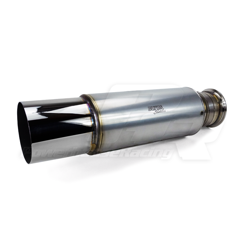 PHR PowerHouse Racing PHR Burns 4" Muffler with 5" polished tip, for 1993-1998 MKIV Supra