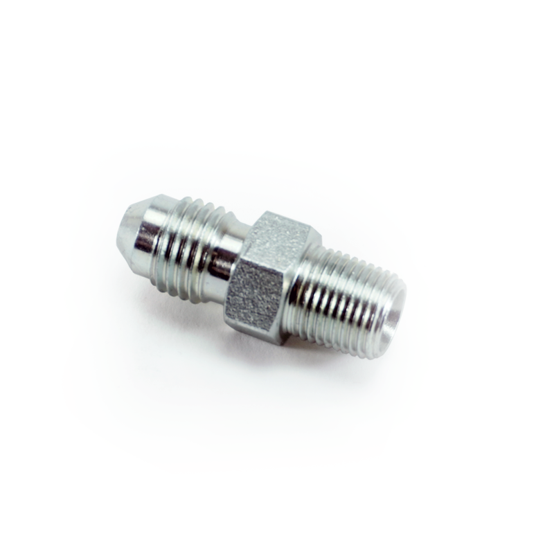 PHR PowerHouse Racing 1/8 NPT Male to -4AN male fitting, Straight, Steel, Nickel Plated