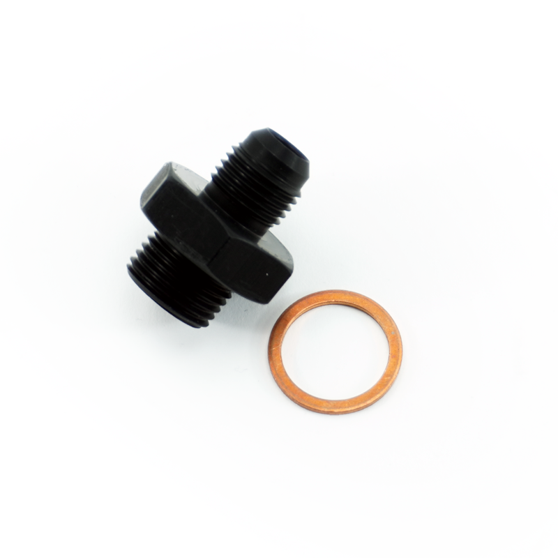 PHR PowerHouse Racing M17 X 1.5 to -6AN male, Straight, Aluminum Anodized Black
