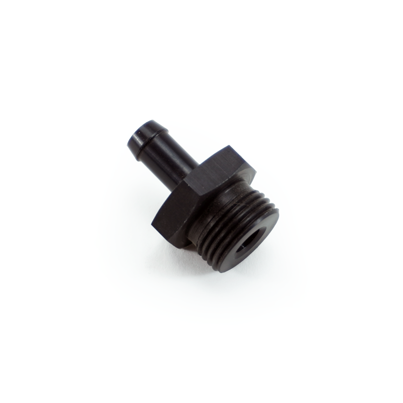 PHR PowerHouse Racing M18 X 1.5 to 5/16 barb fitting, Straight, Aluminum Anodized Black