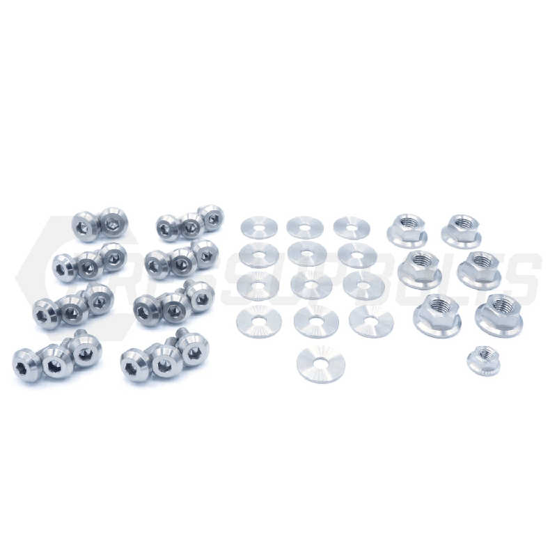 PHR PowerHouse Racing Toyota Supra (1993-1998) MKIV Titanium Dress Up Bolts Engine Bay Kit - Polished