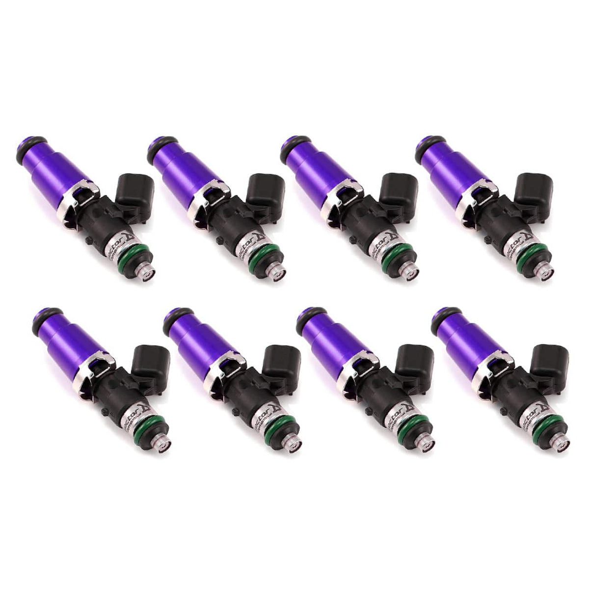 Injector Dynamics ID1700-XDS, for BMW E90 / E92 / E93 M3 2007+, 14mm (grey) adapter top. Set of 8.