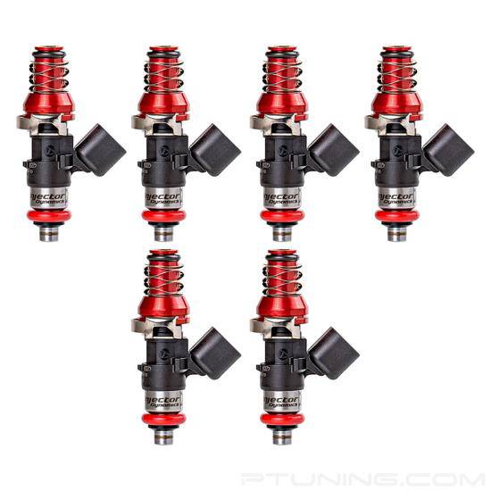 Injector Dynamics ID2000, for R35 / VR38. 14mm (purple) adapter top. 14mm bottom o-ring, machine o-ring retainer to 11mm. Set of 6. (No rails included) - Future Motorsports - INJECTORS - Injector Dynamics - Future Motorsports