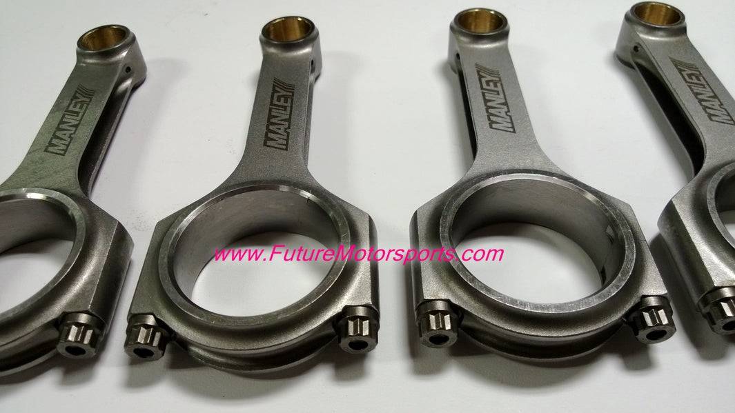 Manley H Beam Conrod Set Honda Acura B18C1 B18C4 B18C5 B16A B16A1 B16A2 Civic Integra GSR Type R VTEC - Future Motorsports - - Manley Performance - Future Motorsports