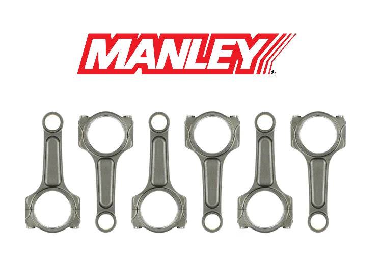 Manley 300M LW PRO SERIES Turbo Tuff I Beam Connecting Rods for GTR VR38DETT R35 3.8L 15424-6 - Future Motorsports - ENGINE BLOCK INTERNALS - Manley Performance - Future Motorsports