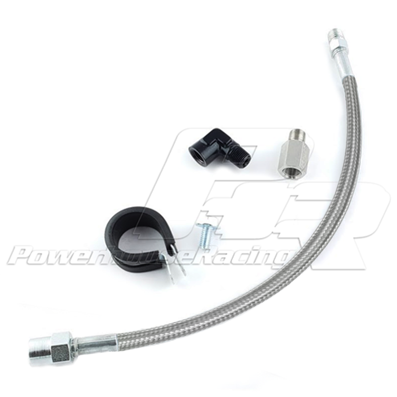 PHR Remote Oil Pressure Sensor Kit for 2JZ - Stainless braided line