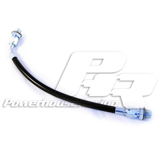 PHR High Pressure Power Steering Line - Stainless braided line with black coating 01013038.BK.RHD