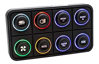 Link ECU 8 key (2x4) CAN Keypad with interchangeable 15mm inserts (sold separately) - Future Motorsports - ENGINE MANAGEMENT / ECU - LINK - Future Motorsports