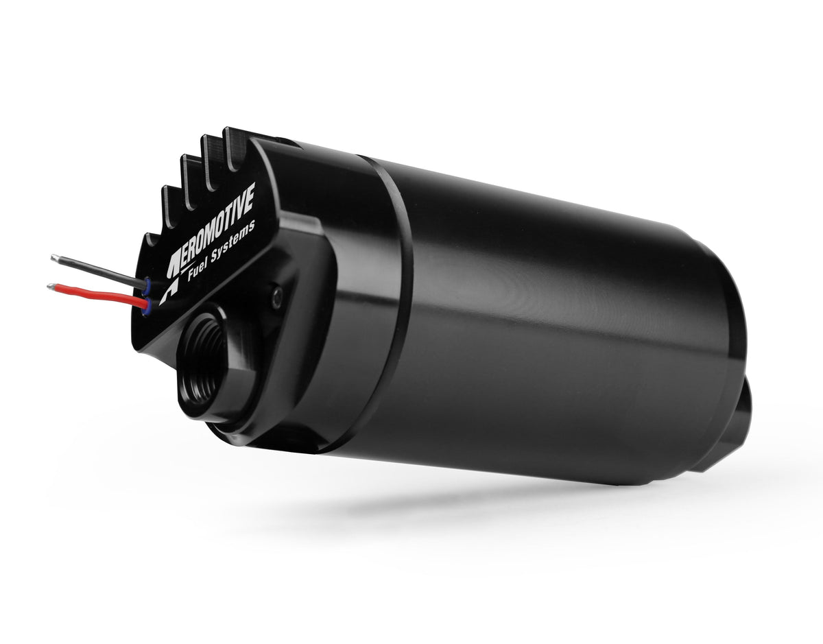 AEROMOTIVE Fuel Pump, In-Line, Brushless, Eliminator-Series (Includes T-Bolt Clamps For Mounting)