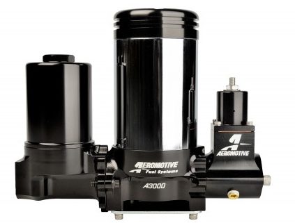 AEROMOTIVE A3000 Drag Race Carbureted Fuel Pump Complete (Includes A3000 Pump, Pre Filter, Line Pressure Regulator)