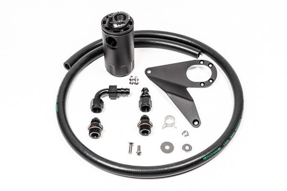 RADIUM ENGINEERING CATCH CAN KIT, CRANKCASE, EVO X, 2010-2016, FLUID LOCK