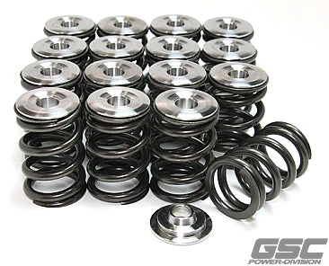 GSC Power Division Single Spring and Titanium Retainer For Shimless and Shim over bucket 3SGTE