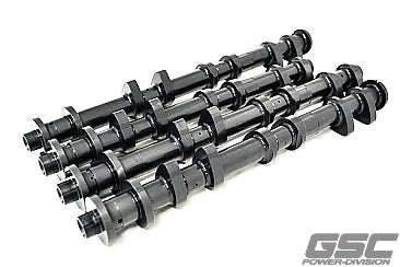 GSC Cam Set. Use with Upgraded Turbos, 500-900WHP. Upgraded Springs required Road Race/Drag Race/ Street Nissan VR38DETT