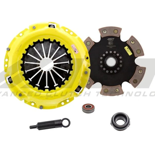ACT Clutch Kit HD/Race Rigid 6 Pad Toyota Celica 9/1989 to 1993 All Trac Turbo 2.0L L4 1998cc 122 CID