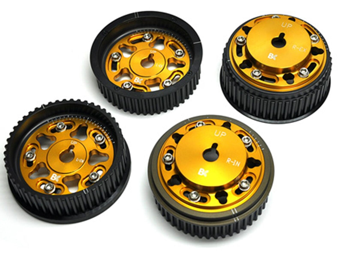ADJUSTABLE CAM GEARS - Gold w/ARP Hold Down Bolts (Subaru EJ205 - WRX / EJ257 - STi) - Set/4 - Future Motorsports - CAM GEARS - BRIAN CROWER - Future Motorsports