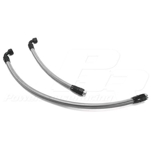 PHR -12 Breather Lines for XTM Tank RHD to Stock TT Valve Covers - Stainless braided lines