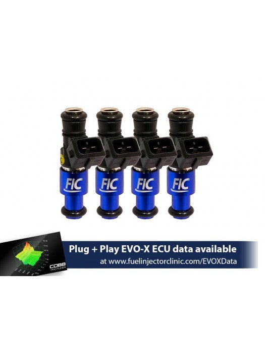 Fuel Injector Clinic (FIC) 1200cc Injector Set for VW / Audi (4 cyl, 53mm) (High-Z)