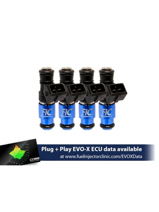 Fuel Injector Clinic (FIC) 1650cc Injector Set for VW / Audi (4 cyl, 53mm) (High-Z)