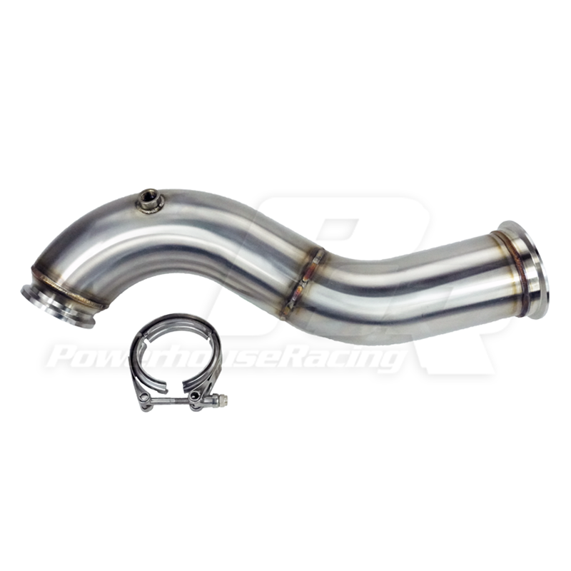 PowerHouse Racing (PHR) 5.0" Stainless Mandrel Bent Downpipe
- Manifold and turbine Specific