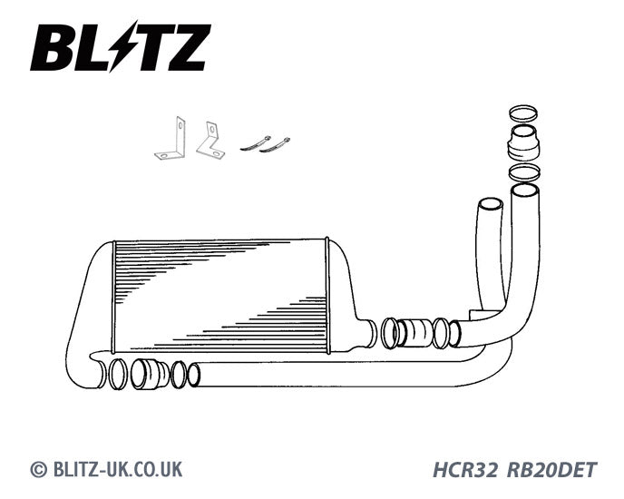 Blitz Standard Edition Intercooler - Skyline R32 RB20DET