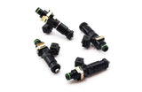 Deatschwerks Set of 4  Bosch EV14 1200cc High Impedance Injectors for Mitsubishi Eclipse (DSM) 4G63T 95-99 and EVO 8/9 4G63T 03-06