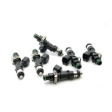Deatschwerks Set of 6 high impedance 1000cc injectors for Toyota Supra TT 93-98. For top feed conversion, 11mm O-ring.