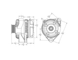 240 amp high output alternator for Toyota Supra 2JZ 1JZ *** BSTOCK ***