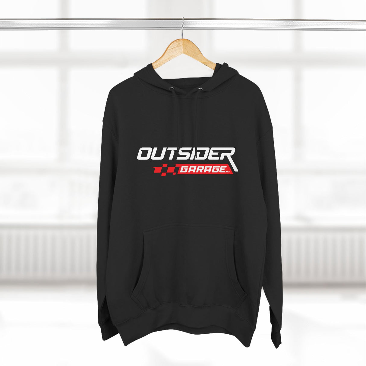 Three-Panel Fleece Hoodie