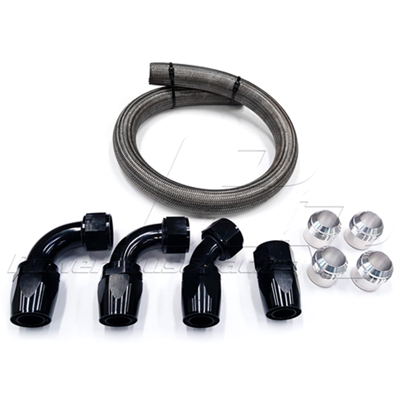 PHR PowerHouse Racing Powerhouse Racing Do-It-Yourself -20AN Radiator Hose Kit for 93-98 Sup