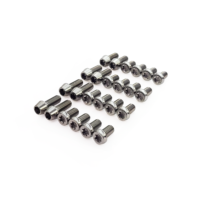 PHR PowerHouse Racing Titanium Hardware Kit for PHR Flex Billet Valve Covers Non-VVT-i (For Logo Plate, Block Off Plate, and Breather Manifold)