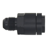 Deatschwerks 6AN Male Flare to 3/8 Inch Female EFI Quick Connect Adapter, Anodized Matte Black
