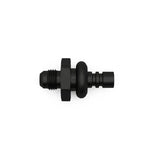 Deatschwerks 6AN Male Flare to 3/8 Inch Ford Male EFI Quick Connect Adapter, Anodized Matte Black