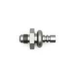 Deatschwerks 6AN Male Flare to 3/8 Inch Ford Male EFI Quick Connect Adapter, Anodized DW Titanium